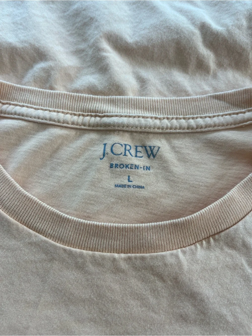 J. Crew Men’s Crewneck T‑Shirt in Light Orange